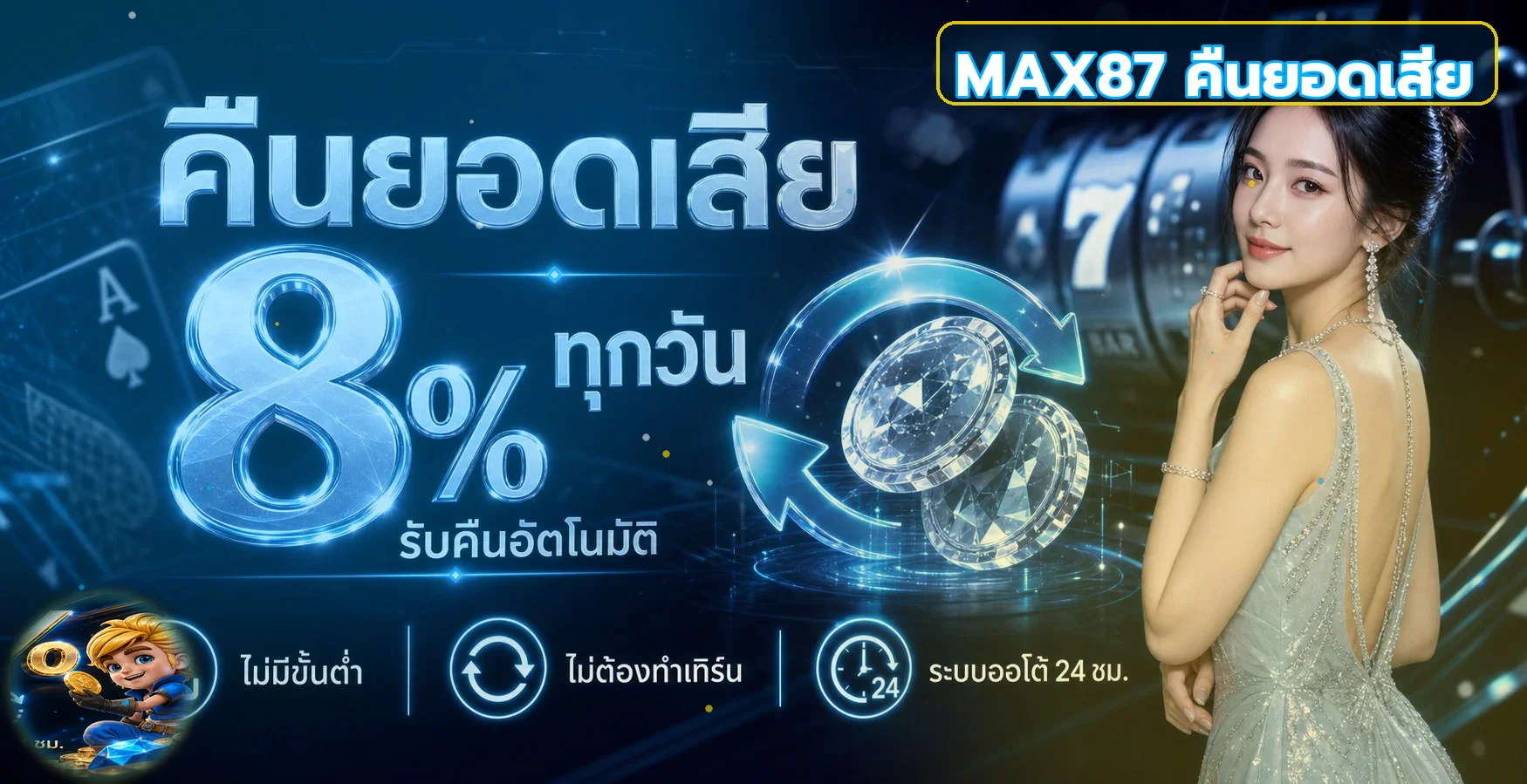 MAX87 เว็บตรง บาคาร่า สล็อต แทงบอล ระบบออโต้