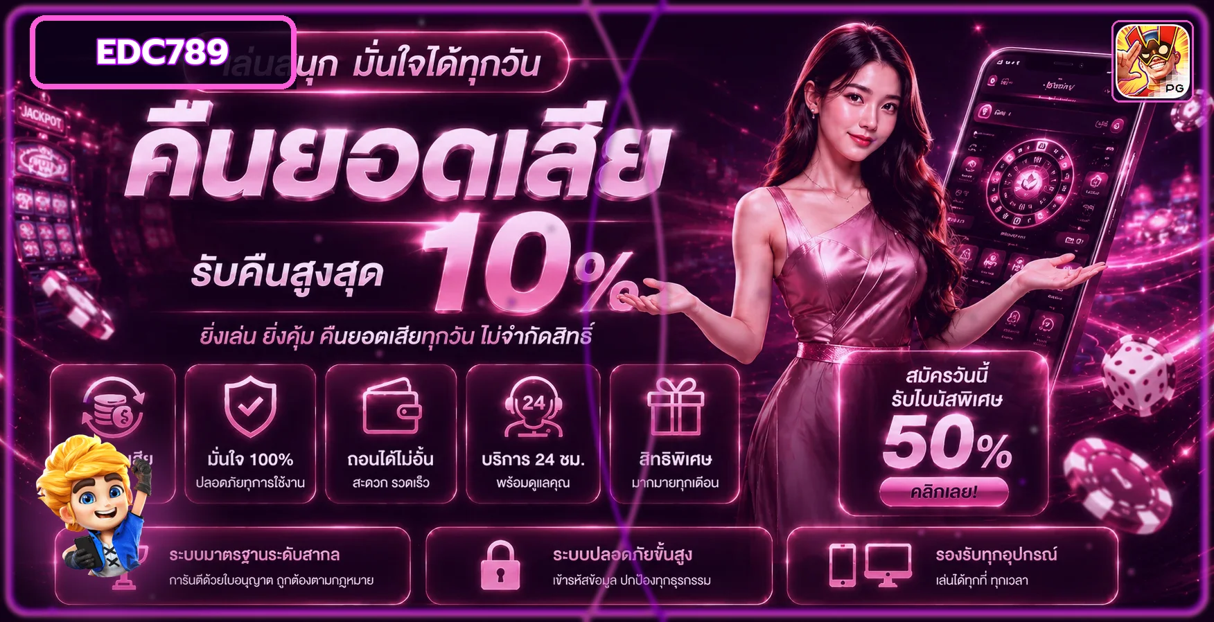 EDC789 ทางเข้าเว็บตรง สมัคร ทดลองเล่น สล็อต–คาสิโนออนไลน์
